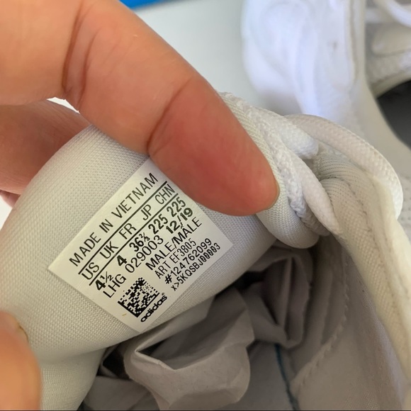 Adidas Haiwee white EF3805 sneaker Men’s size US 4.5 - Picture 7 of 9